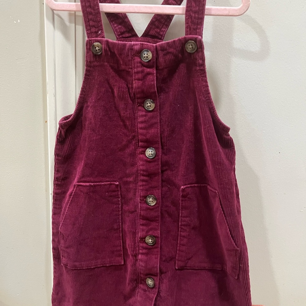 Wonder Nation Red Corduroy Overalls